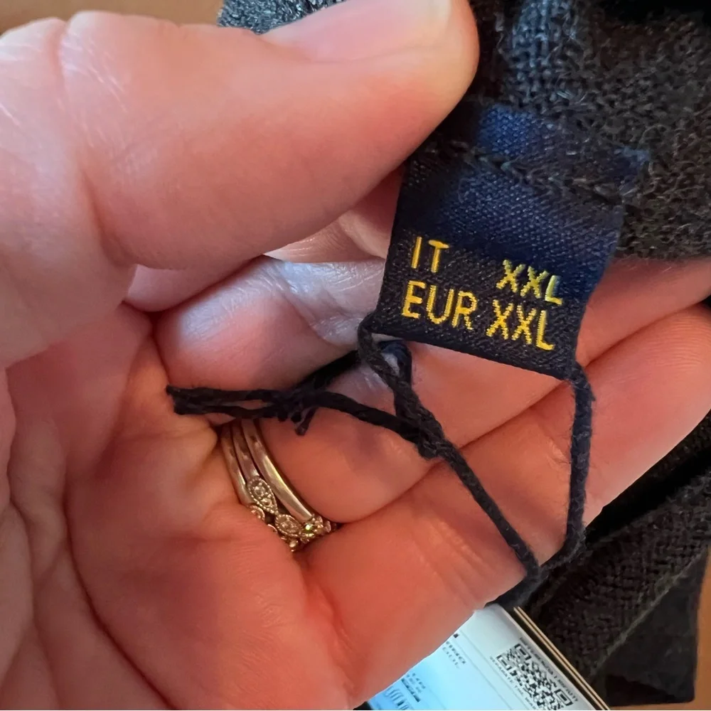 Piombo Men’s 100% Merino Wool Sweater Vest Gray size XL NWT - Picture 9 of 9